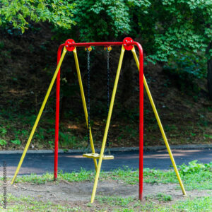Einfachschaukel Stahl Rot